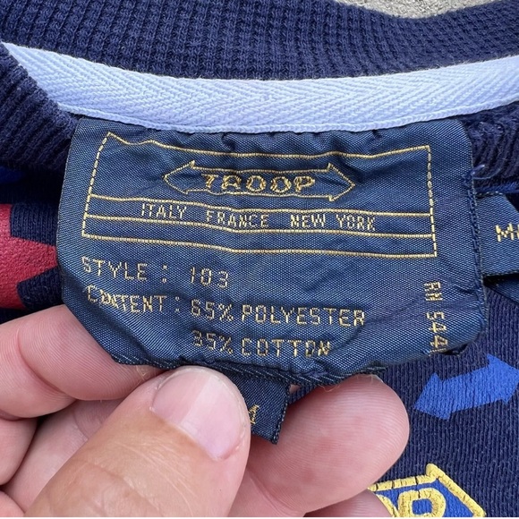 Vintage 90s Troop All Over Print Sweatshirt Hip Hop Rare LL Cool J Size M - Picture 8 of 8